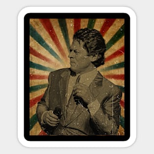 Photo Vintage Retro Look Fan Design // Robert Allen Palmer Sticker